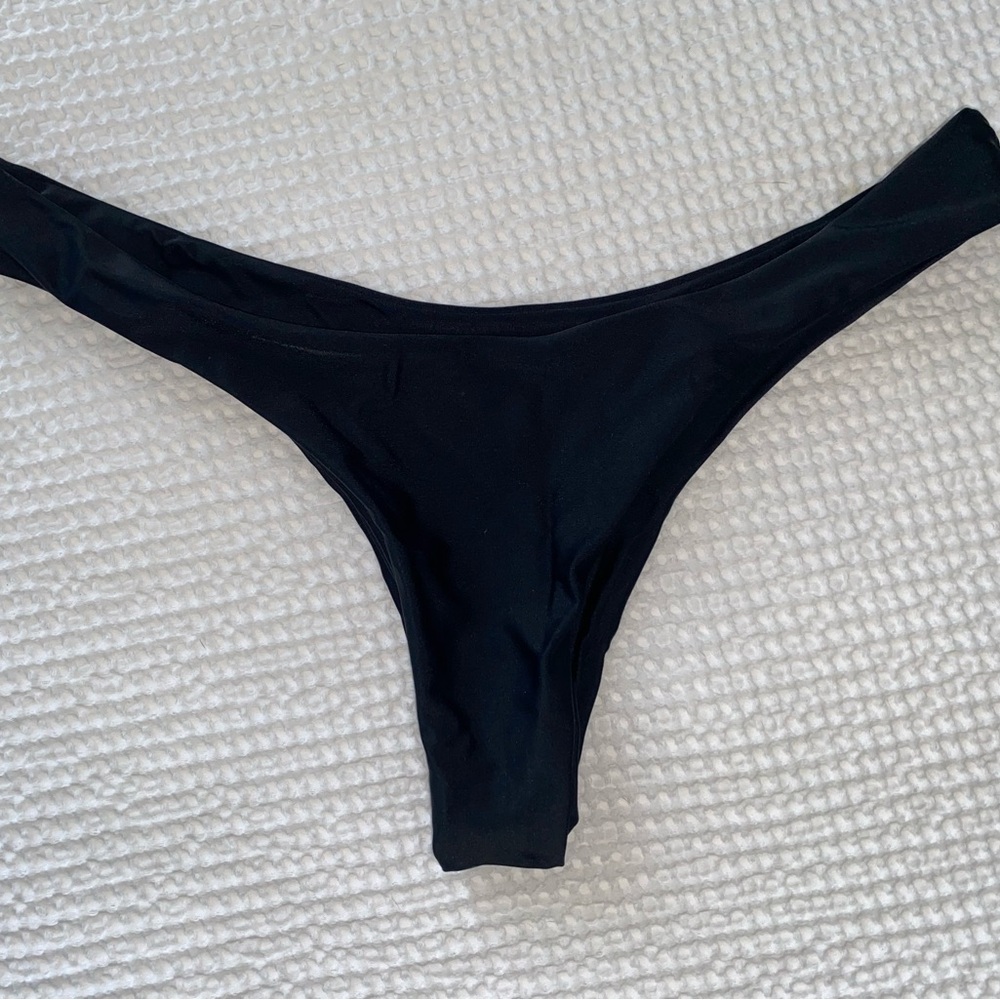 Zaful Black Cheeky Bikini Bottom